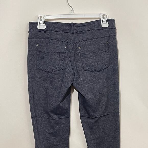 Athleta Bottega Leggings Womens Small TALL LONG Blue Stretchy Pockets Athleisure - Picture 4 of 9